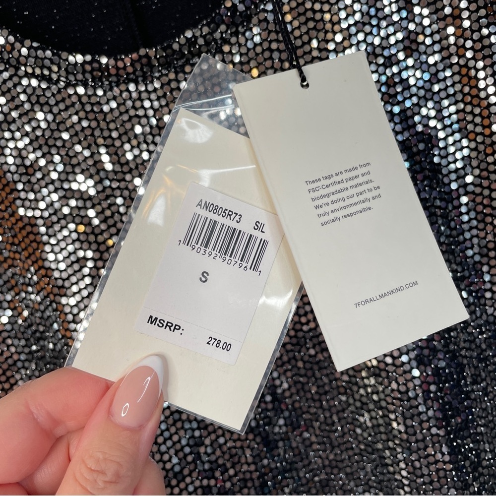 7 FOR ALL MANKIND Metallic Sparkle Dress - Picture 10 of 13